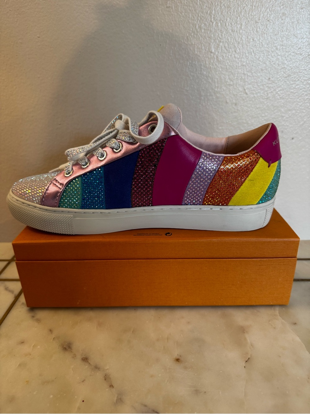 Kurt Geiger Rainbow Bling Lane Sneakers - EUC - Picture 9 of 13